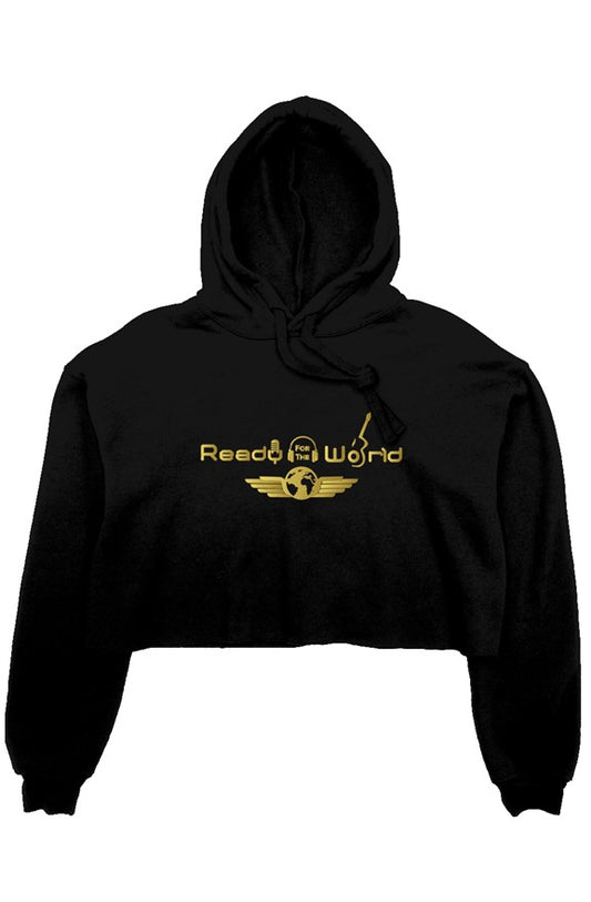 Ready for the World crop fleece hoodie