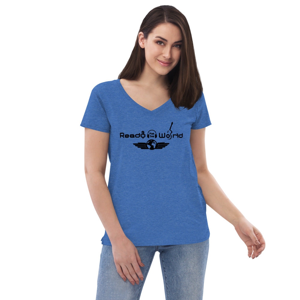 Ready for the World Women’s recycled v-neck t-shirt