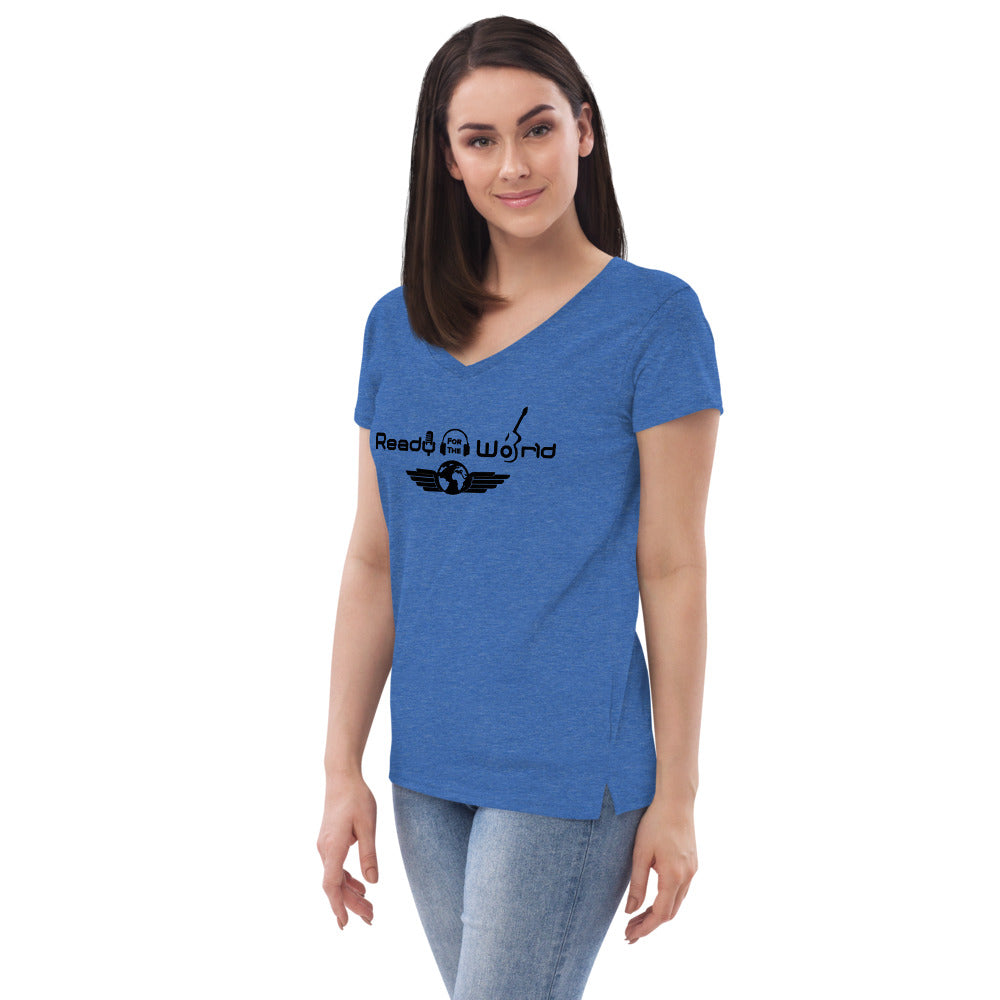Ready for the World Women’s recycled v-neck t-shirt