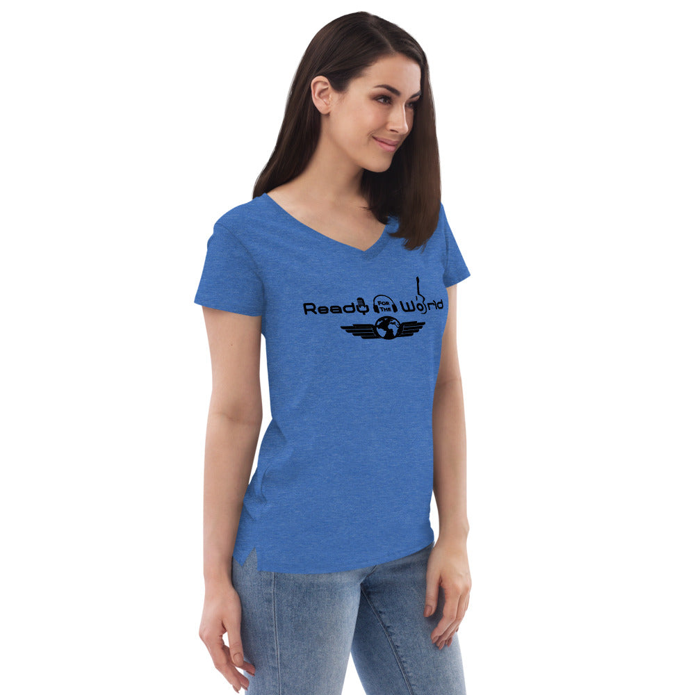 Ready for the World Women’s recycled v-neck t-shirt