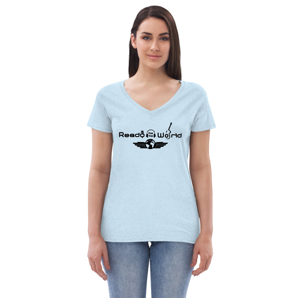 Ready for the World Women’s recycled v-neck t-shirt
