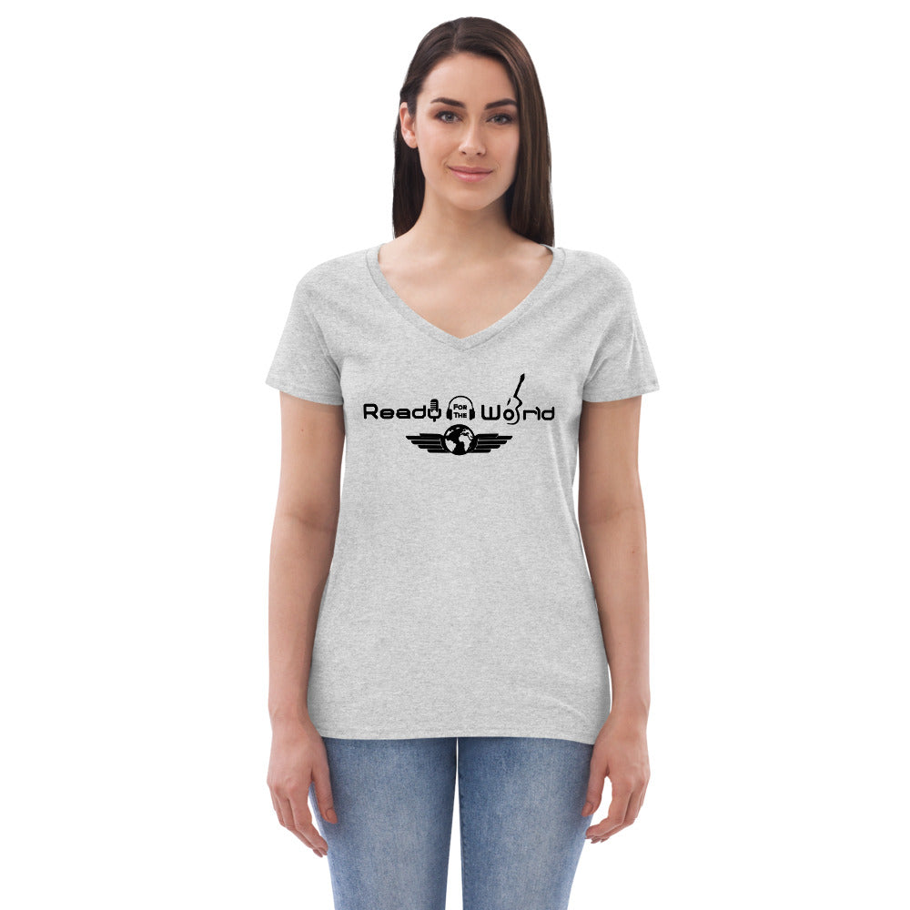Ready for the World Women’s recycled v-neck t-shirt