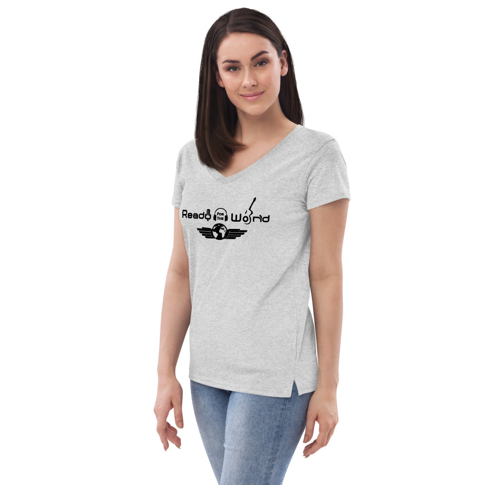 Ready for the World Women’s recycled v-neck t-shirt