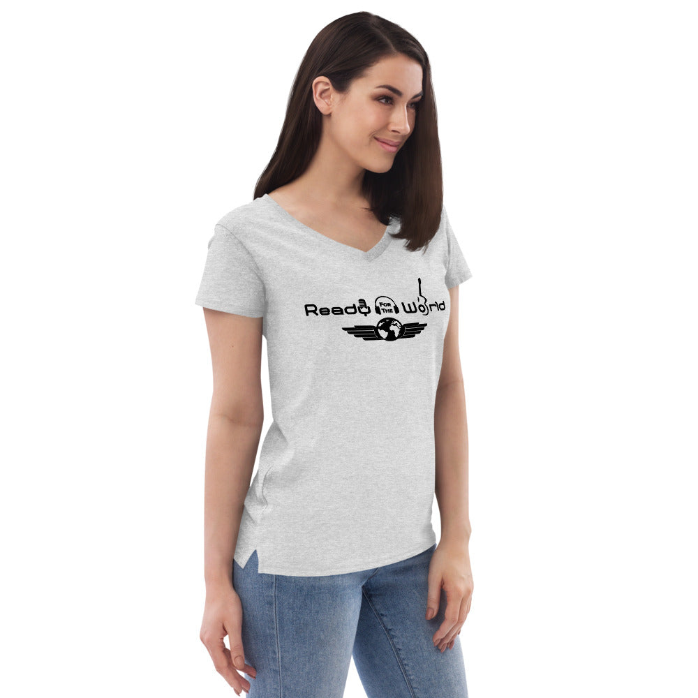 Ready for the World Women’s recycled v-neck t-shirt
